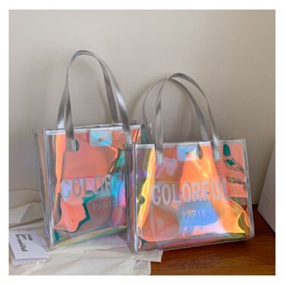  Nhật Bản Phong Cách Hàn Quốc Messenger Túi Thạch Laser Nhỏ ck Túi Xách ins Siêu Nóng Nữ 2024 Xuân Hè Phong Cách Mới Hợp Thời Trang Túi Nữ Trong Suốt 