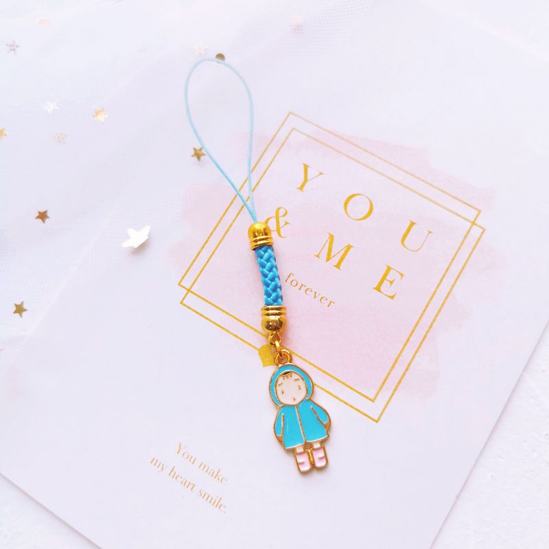 Dây Đeo Điện Thoại / Áo Mưa Họa Tiết Hoạt Hình Dễ Thương Chống Thất Lạc Tiện Dụng Cho Xiaomei
