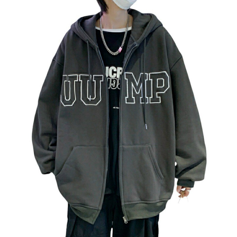 Áo Khoác Hoodie, Áo Khoác Nam Nữ Logo In Chữ JUMP Khóa Kéo, Vải Thun Nỉ Ngoại Mềm Mịn Dày Dặn. TP