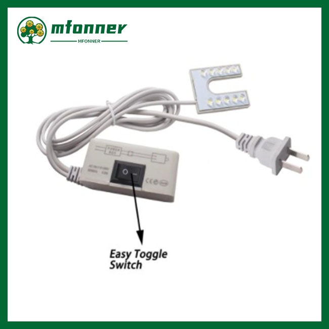 Đèn Led Hình Chữ U 10led Kèm Đế Nam Châm Cho Máy May 110-250v
