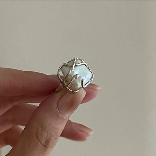 Nhẫn Mạ Vàng / Bạc 2K Đính Đá Opal Độc Đáo Phong Cách Boho