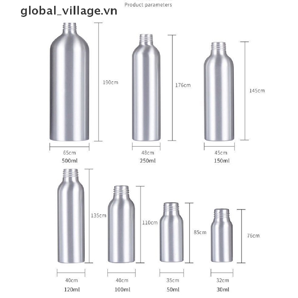 Bình Xịt Rỗng Bằng Nhôm 50-500ML Chuyên Dụng