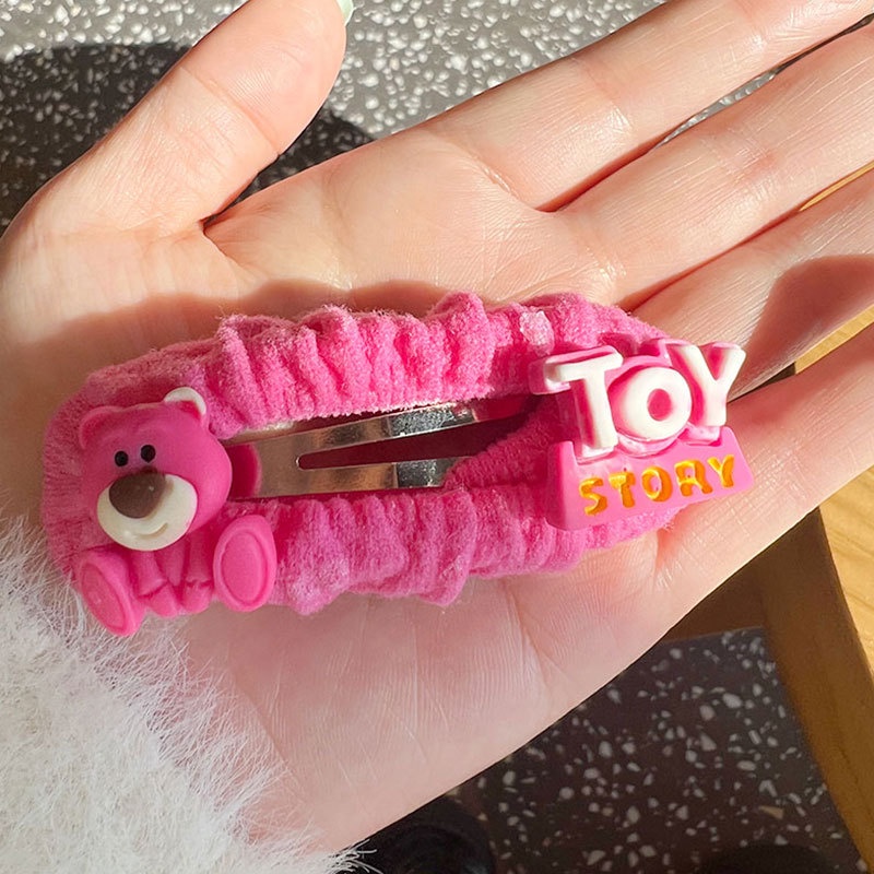 Gấu dâu Lotso Kẹp Tóc Hình Hoạt Hình Xinh Xắn Cho Nữ