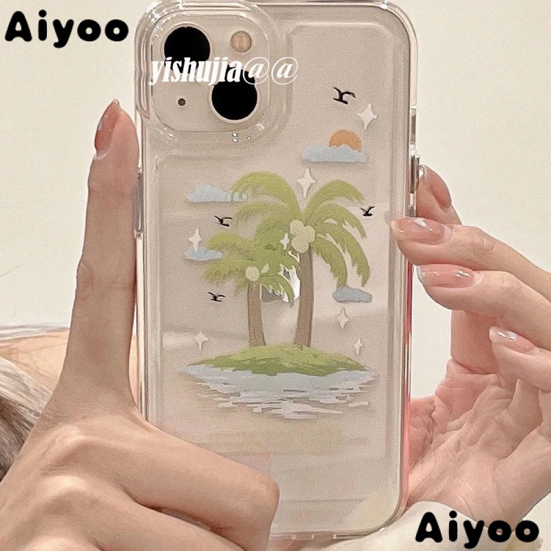 ✅Ốp Điện Thoại Mềm In Hình Hòn Đảo Mùa Hè Cho iPhone 14 / 13promax 11 / 12pro xr / xs 7 / 8Plus G1R8