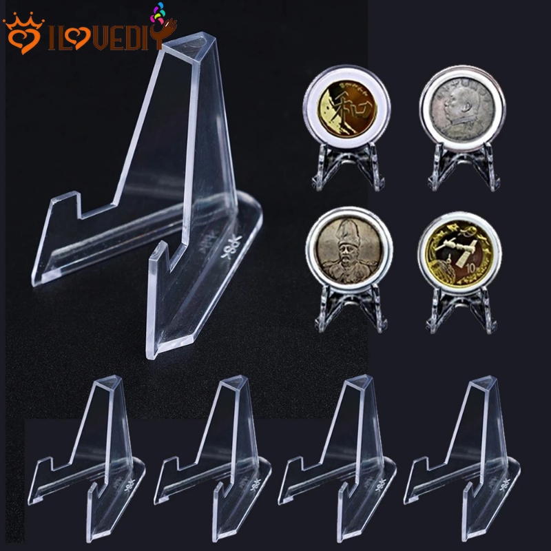 Giá Đỡ Trưng Bày Khung Ảnh Hình Tam Giác Bằng Nhựa Trong Suốt