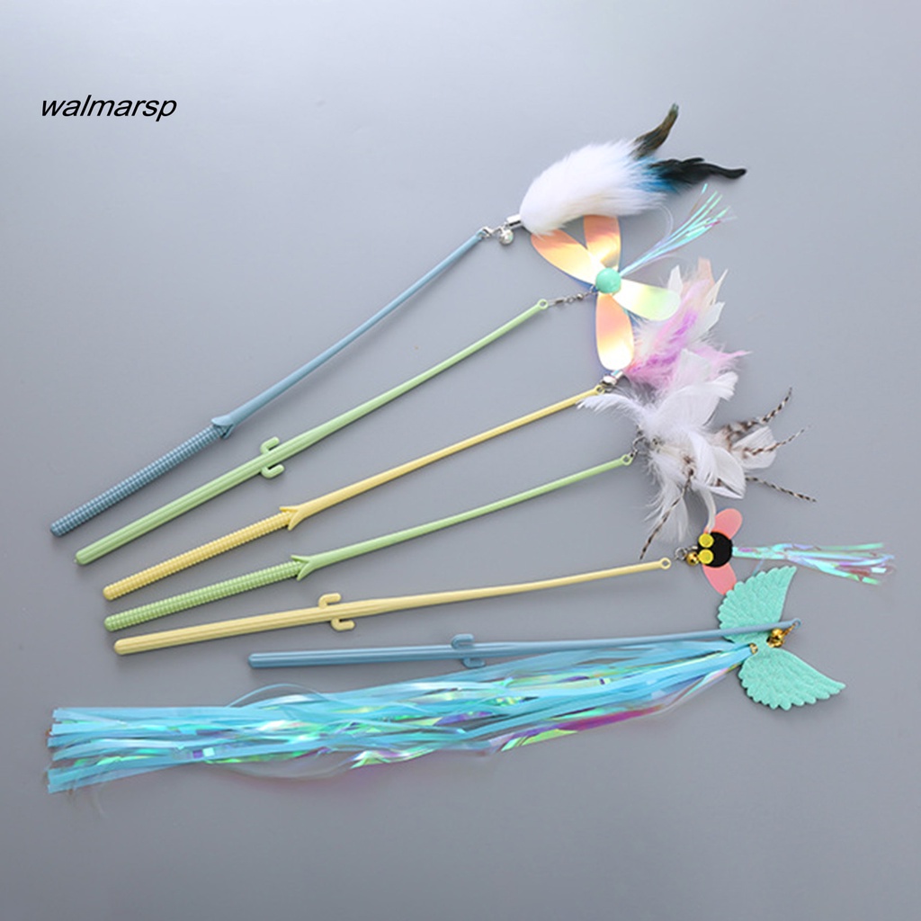 Gậy Trêu Mèo Chống Cào Đính Lông Vũ Vui Nhộn