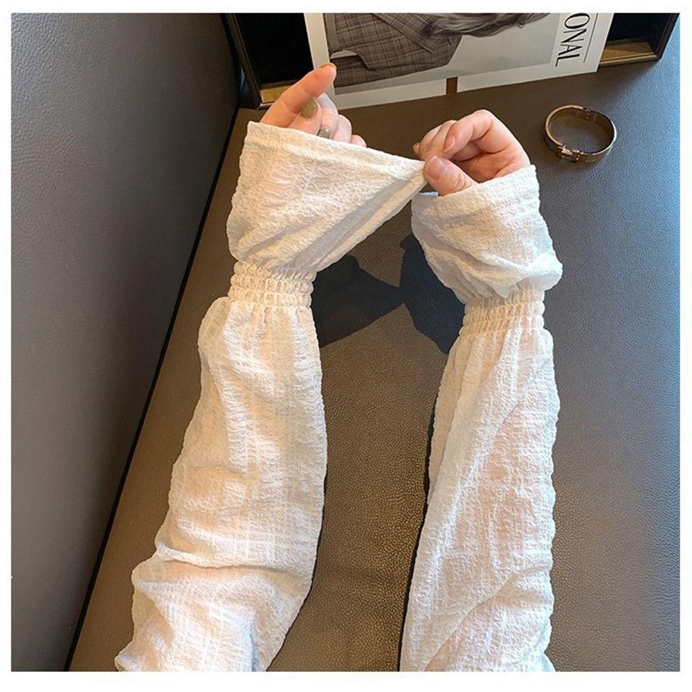 MUVAKO Đôi Găng Tay Bảo Vệ Cánh Tay Chống Tia UV Khi Lái Xe Dành Cho Nữ