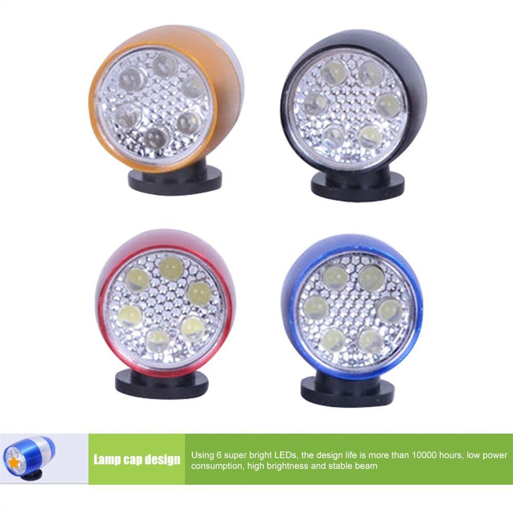 Đèn LED 6 Bóng Bằng Hợp Kim Nhôm Gắn Tay Lái Xe Đạp