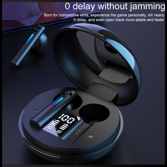 Tai Nghe Bluetooth 5.0 Zevaret T15 Tws Không Dây Tích Hợp Gương Trang Điểm Cảm Ứng Tiện Dụng