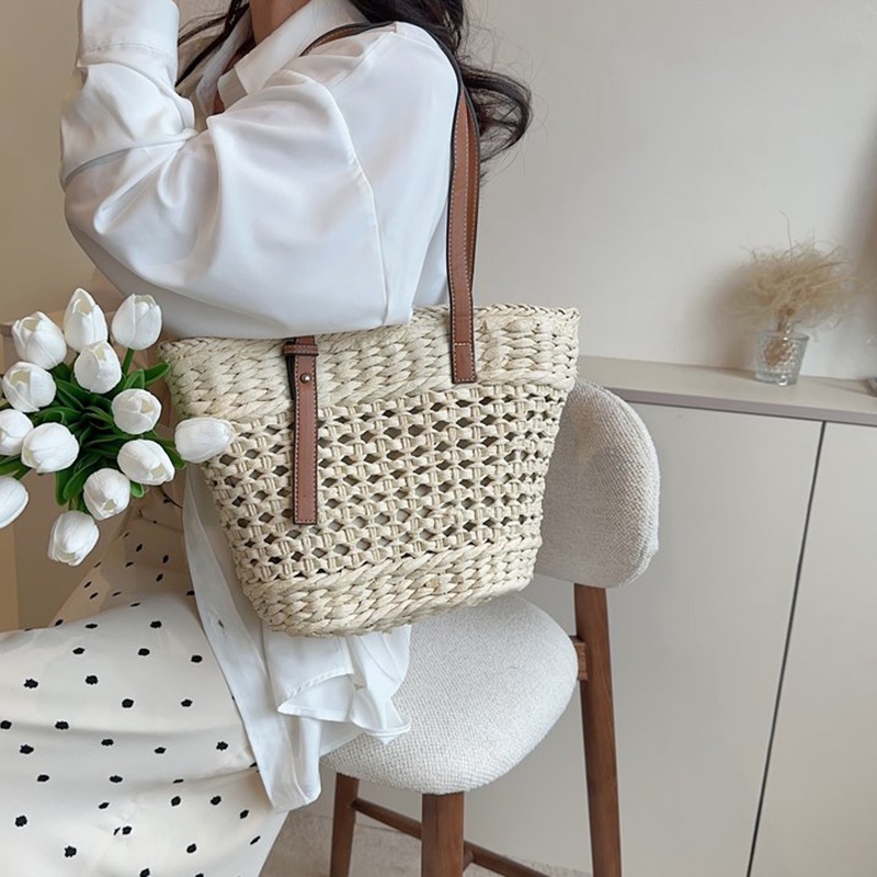 Túi Xách Đan Rơm Phong Cách Pháp Thời Trang Cho Nữ