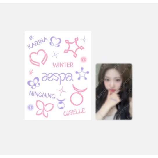 Aespa TATTOO STICKER SET - Come to MY illusion