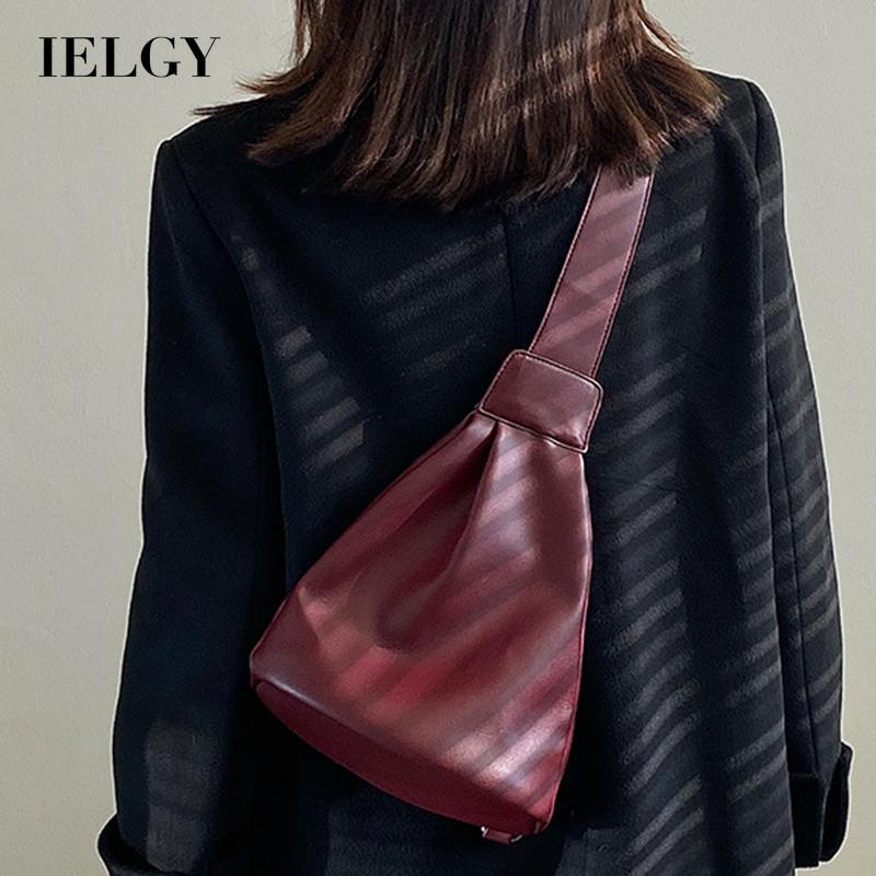 IELGY Túi Đeo Chéo Thiết Kế Đơn Giản Phong Cách Hàn Quốc Thời Trang