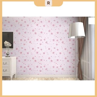 Decal dán tường hoa năm cánh đỏ khổ 45cm (giá bán 1m)