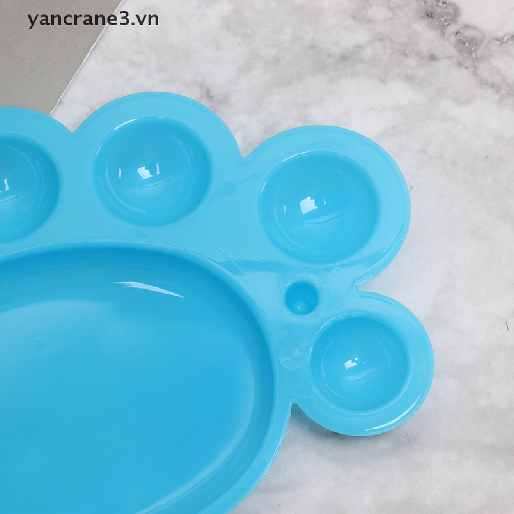 Bộ 2 Bảng Pha Màu Vẽ Nghệ Thuật Hình Dấu Chân Bằng Nhựa {yancrane3.vn}