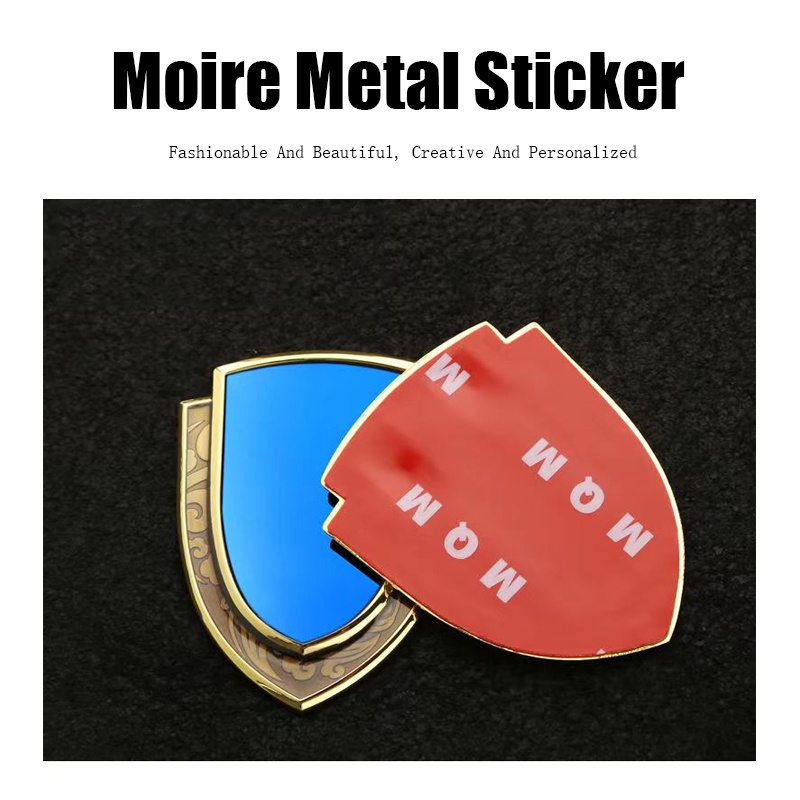 Miếng Dán Kim Loại 3D Trang Trí Gương Chiếu Hậu Xe Hơi