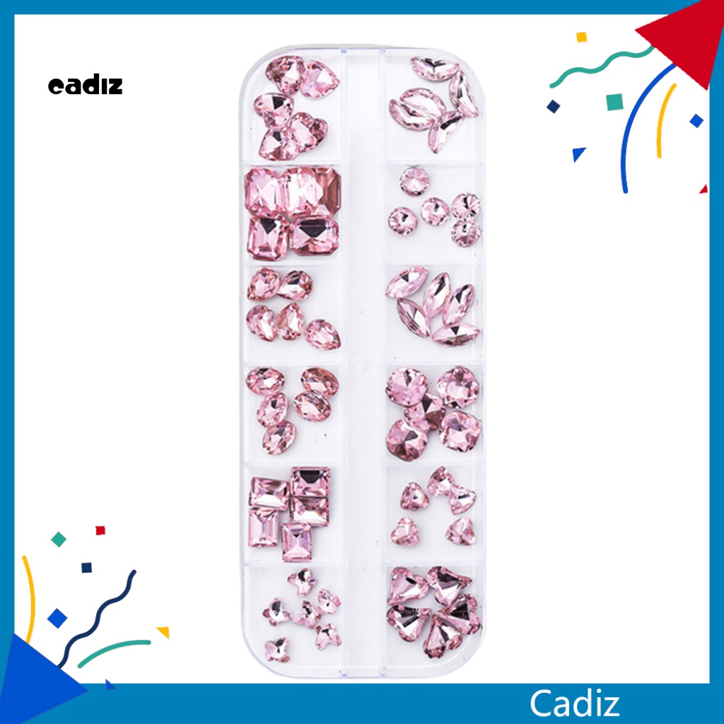 1 Hộp Phụ Kiện Trang Trí Móng Tay Nghệ Thuật Sáng Bóng Đẹp Mắt