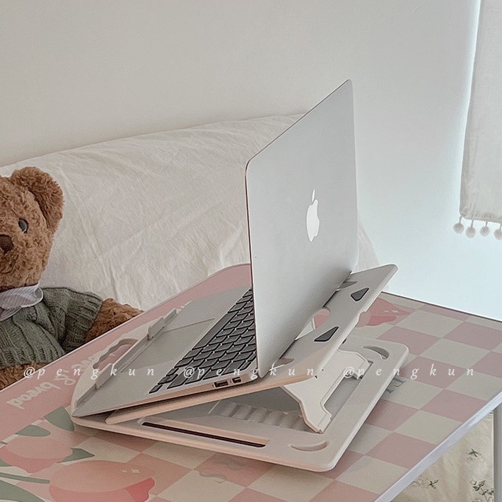 Giá Đỡ Laptop Có Thể Nâng Chiều Cao Hai Trong Một Thiết Kế Nhỏ Gọn Có Thể Gập Lại Tiện Dụng