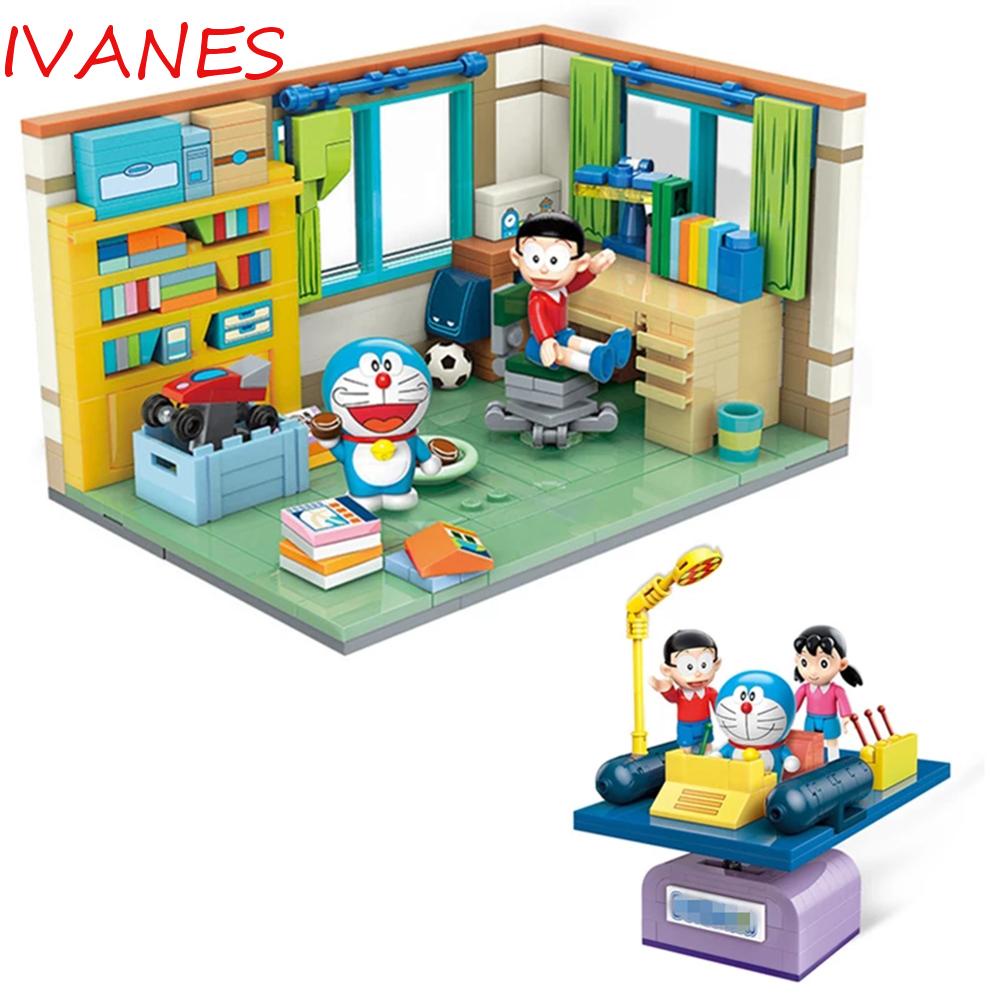 Đồ Chơi Lắp Ráp Phòng Nobita Sáng Tạo|Đồ Chơi Lắp Ráp Mô Hình Nhân Vật Doraemon