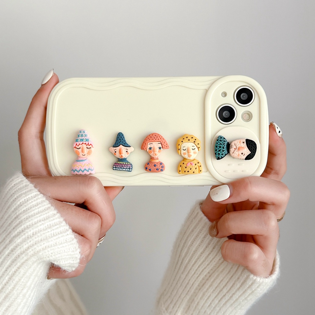 Ốp Điện Thoại TPU Mềm Màu Kẹo 3D Cho IPhone 11 14 13 12 Pro Max