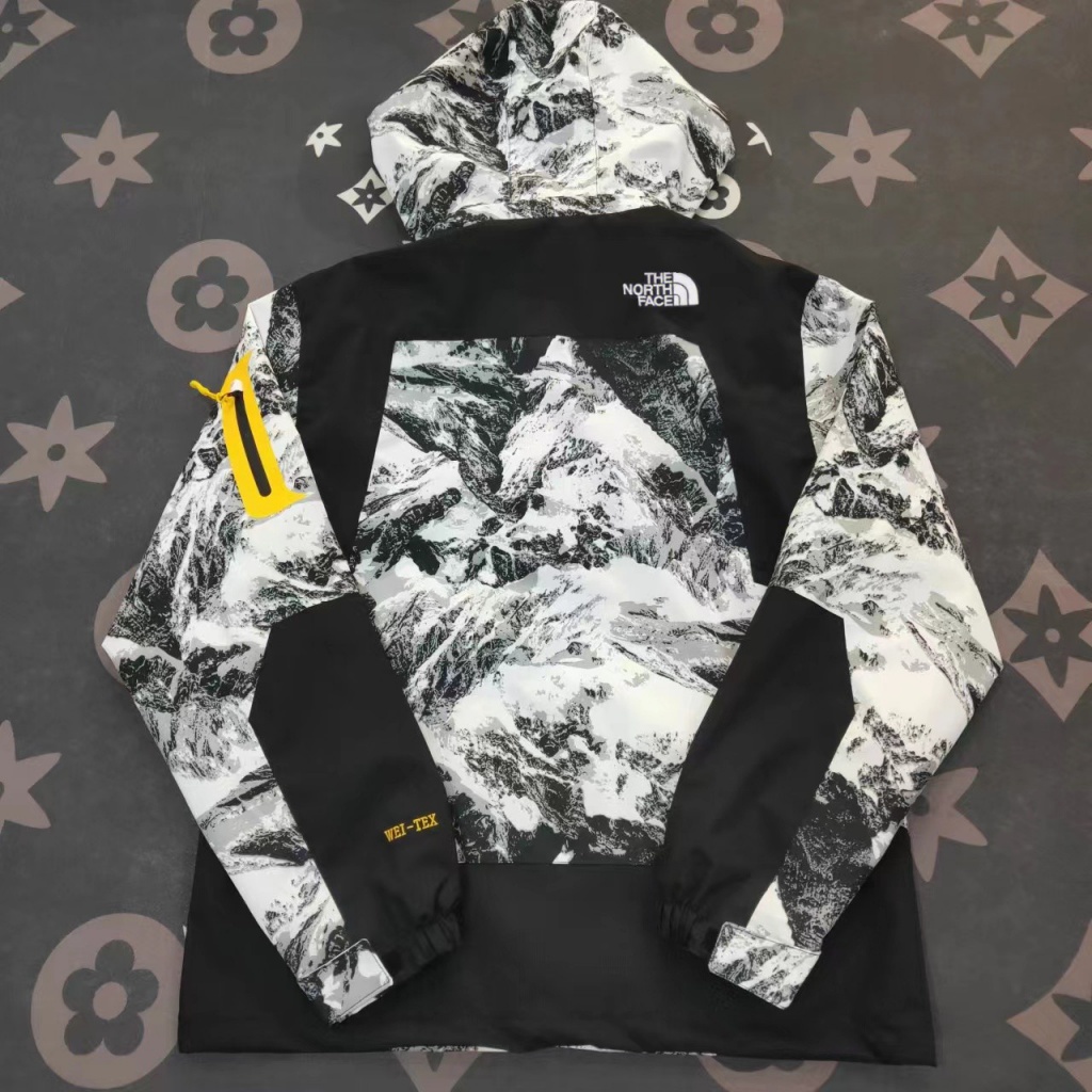 Áo Khoác The North Face Thoáng Khí Chống Thấm Nước Có Mũ Trùm Tiện Dụng Cho Nam Và Nữ Plus Size 6