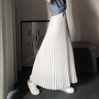 Chân Váy Chiffon Chữ a Lưng Cao Xếp Ly Dài Đến Mắt Cá Chân Phong Cách Mới Dành Cho Bạn Nữ