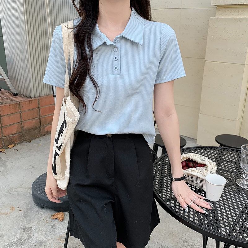 NRVP Áo Thun Tay Ngắn Dáng Ôm In Họa Tiết Độc Đáo Thời Trang Đường Phố Hàn Quốc Cho Nữ