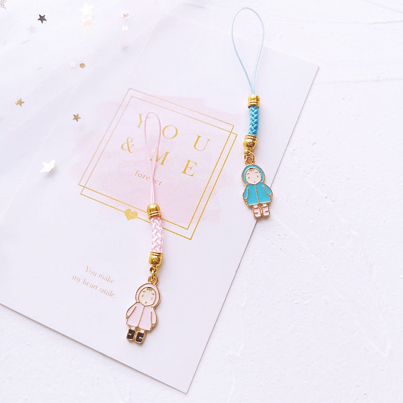 Dây Đeo Điện Thoại / Áo Mưa Họa Tiết Hoạt Hình Dễ Thương Chống Thất Lạc Tiện Dụng Cho Xiaomei