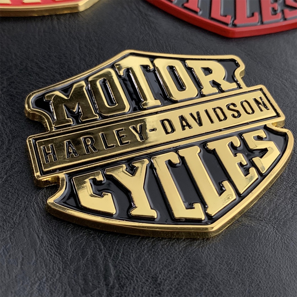 Miếng Dán Kim Loại In Logo HARLEY Kỷ Niệm 100 Năm 110 Bằng Hợp Kim Kẽm Trang Trí Xe Mô Tô HARLEY-Davidson