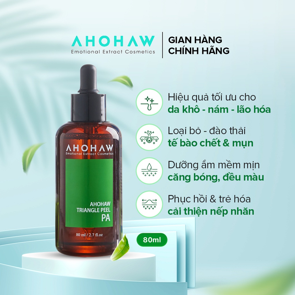Dung dịch Peel da mặt AHOHAW Triangle PA 80ml Chính hãng
