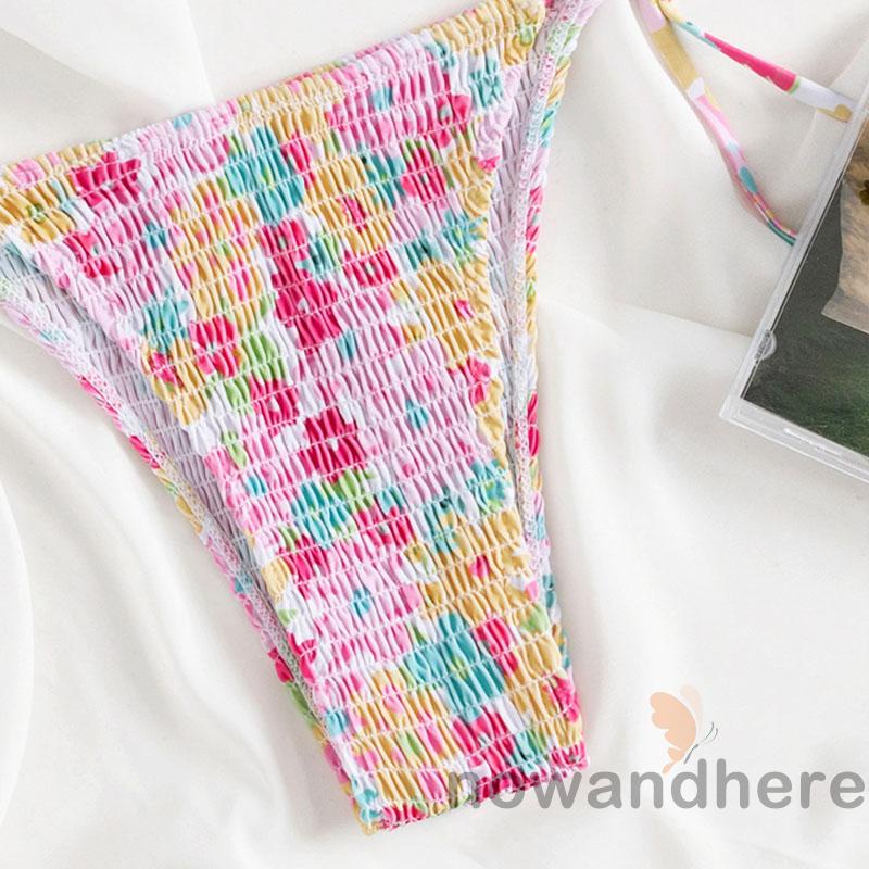 Bộ Đồ Bơi Không Tay Họa Tiết Hoa Xinh Xắn Cho Nữ | BigBuy360 - bigbuy360.vn