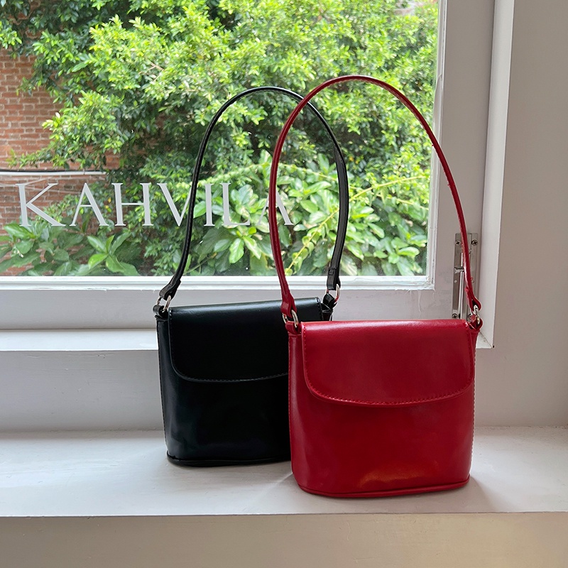 Túi Xách bucket Màu Đỏ Thiết Kế Đa Năng Thời Trang Cho Nữ