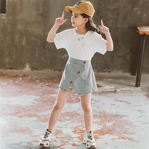 Set Áo Thun Và Chân Váy Thời Trang Hàn Quốc Cho Bé Gái