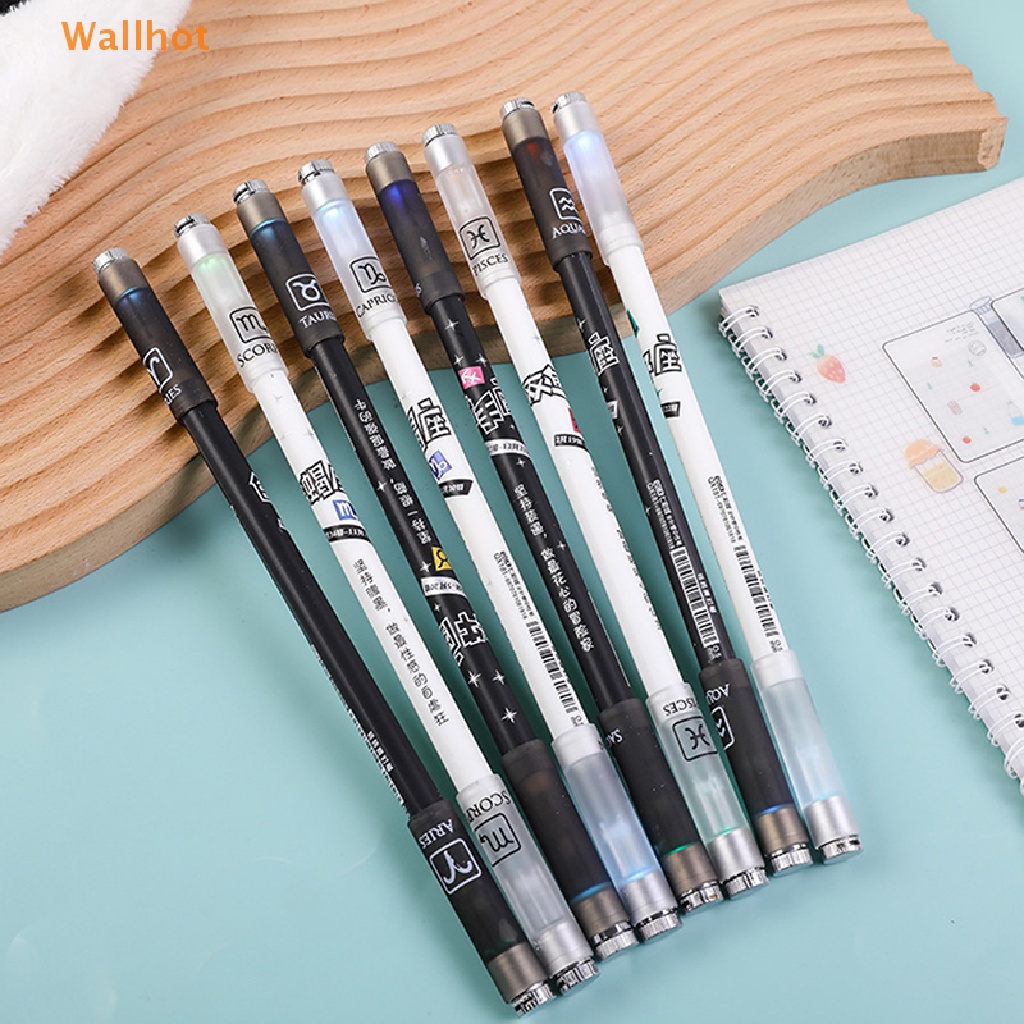 1 Bút Mực Gel Gắn Đèn LED Màu Sắc Ngẫu Nhiên Sáng Tạo