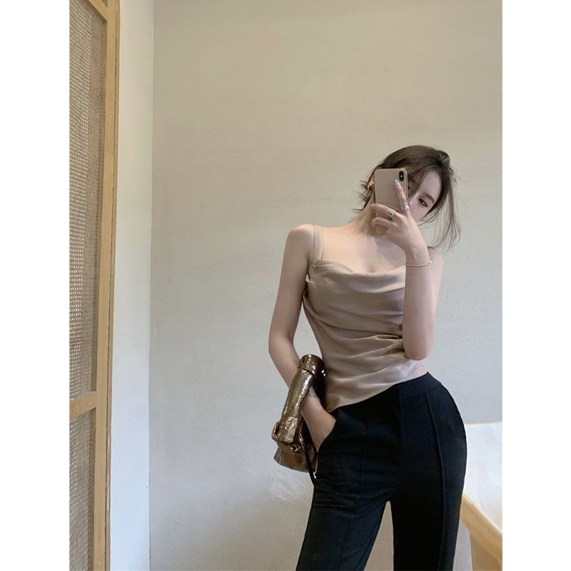 Áo Tank Top Thiết Kế Mỏng Quyến Rũ Thời Trang Mùa Hè Dành Cho