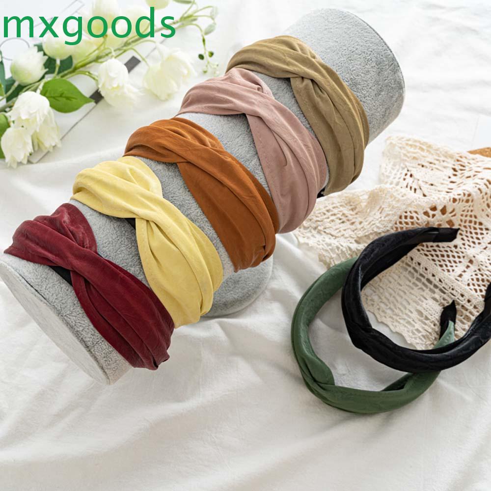 Băng đô da lộn màu trơn phong cách Hàn Quốc thời trang cho nữ