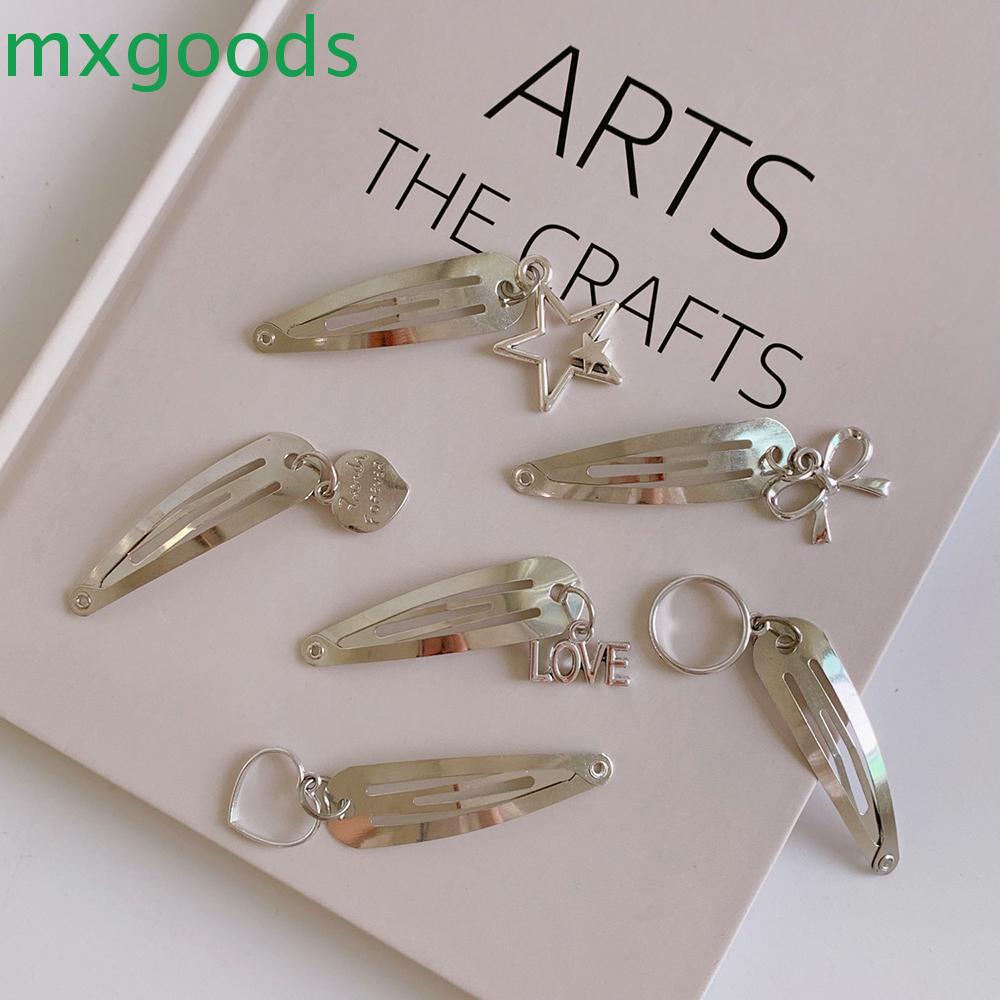 Kẹp tóc kim loại hình trái tim kiểu Hàn cho nữ