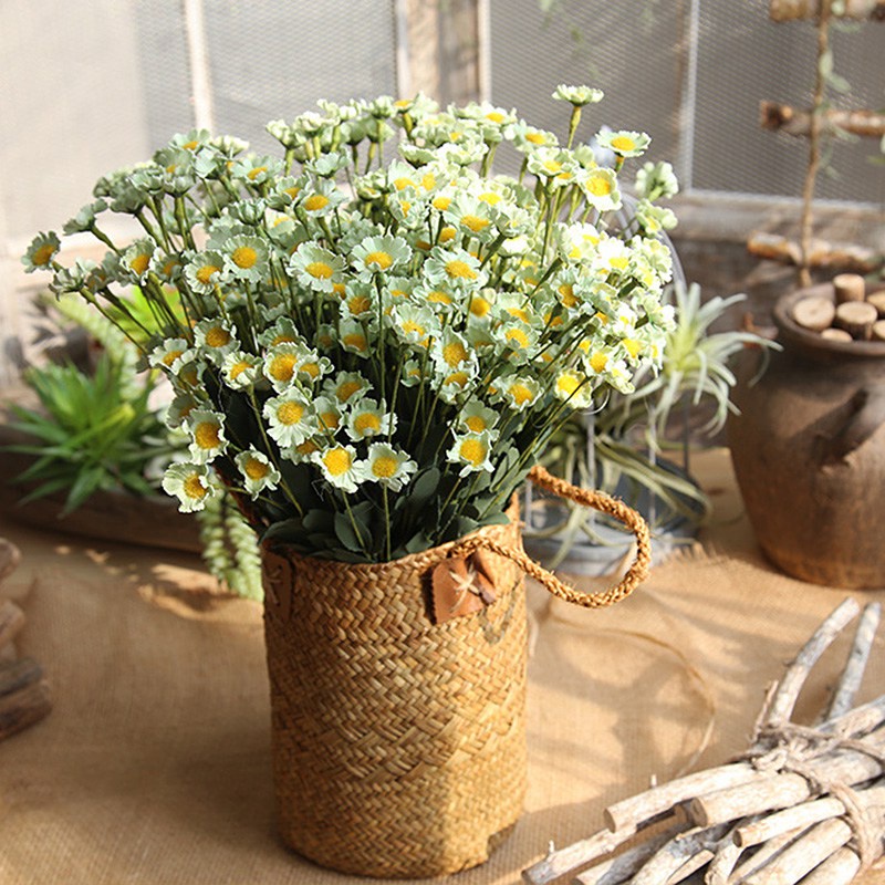 Bó Hoa Cúc Nhân Tạo 15 Bông Trang Trí Tiệc Cưới