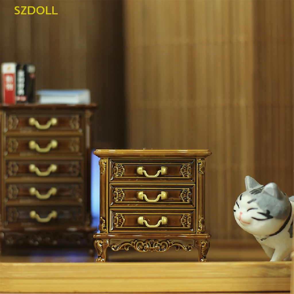 1 Mô Hình Nội Thất mini Phong Cách Châu Âu retro Trang Trí Nhà Búp Bê