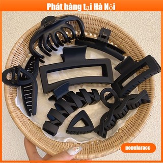 Kẹp tóc nữ mới màu đen kẹp tóc cá tính đơn giản