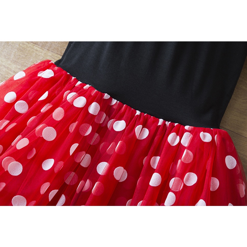 Đầm Hóa Trang Chuột Minnie Dễ Thương Cho Bé Gái