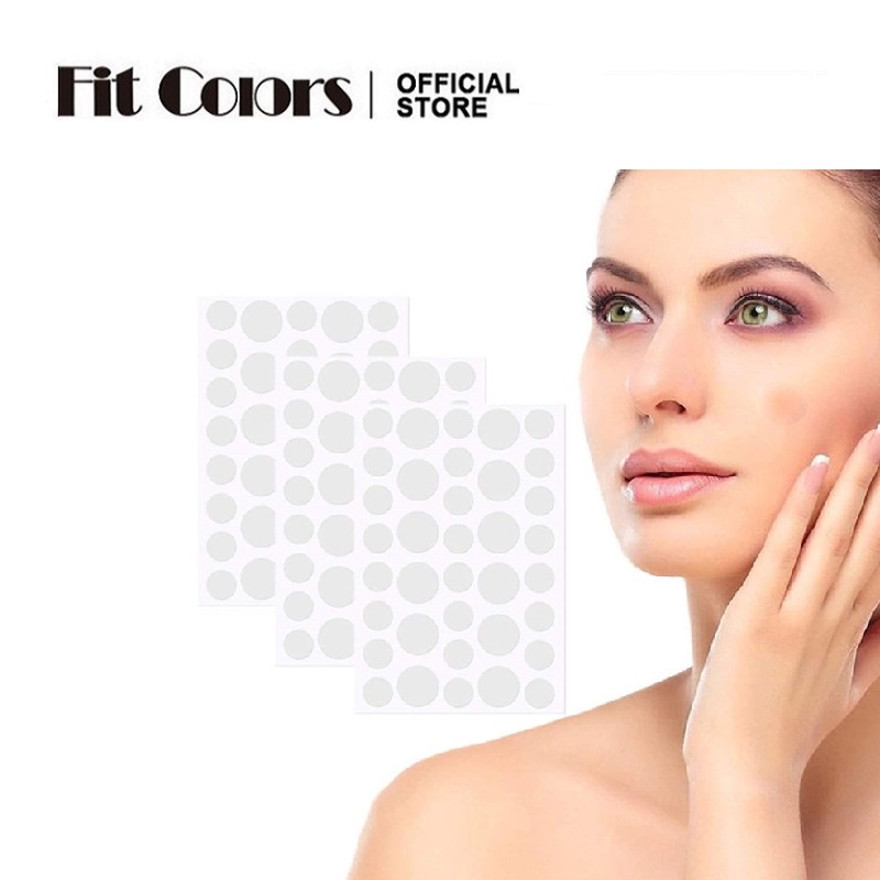 Miếng dán mụn Hydrocolloid GEDIFIT COLORS thiết kế vô hình 2 kích cỡ chăm sóc da mặt cho nam và nữ