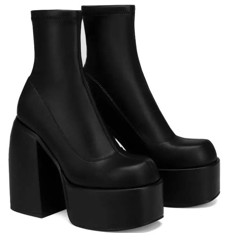 Giày Boot Cao Gót Phong Cách Âu Mỹ Mới Cho Nữ