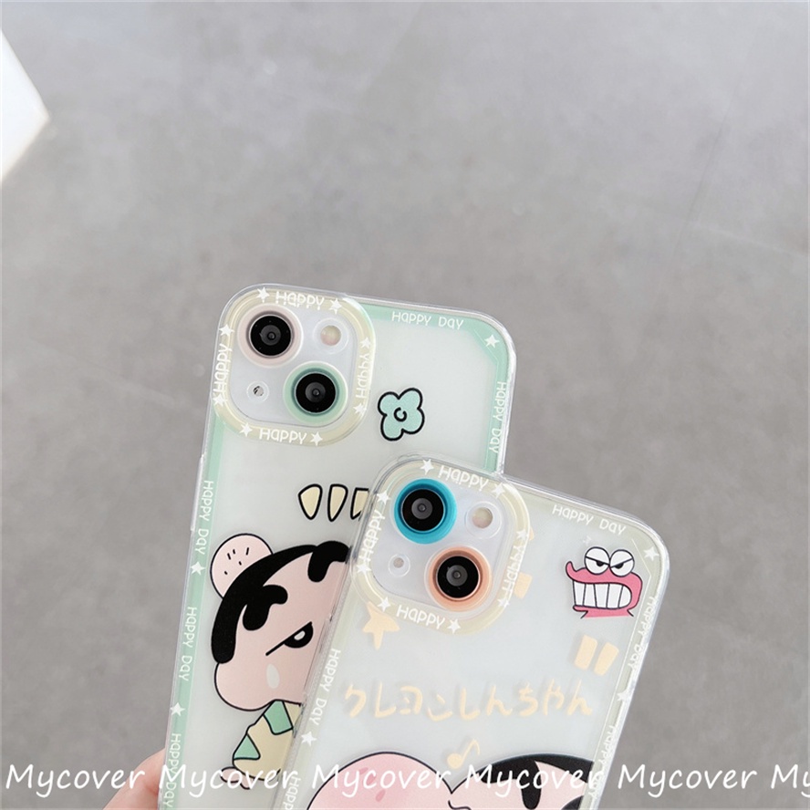 Ốp ĐiệN ThoạI HọA TiếT Shinchan Cho Iphone 11 12 13 14 Pro Max X Xr Xs 8 7 6 Plus SE 2020