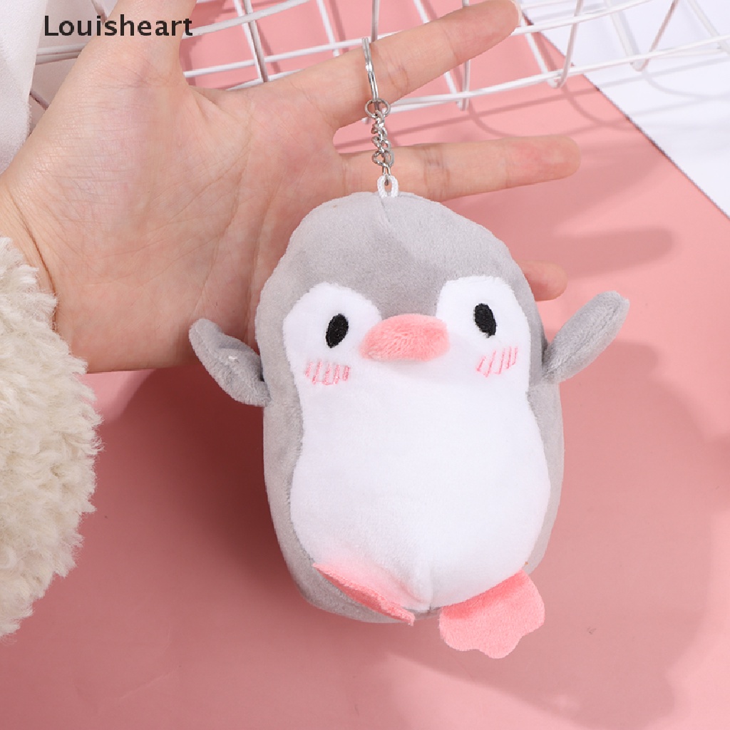 Thú Nhồi Bông Hình Chim Cánh Cụt 12CM Trang Trí Chìa Khóa