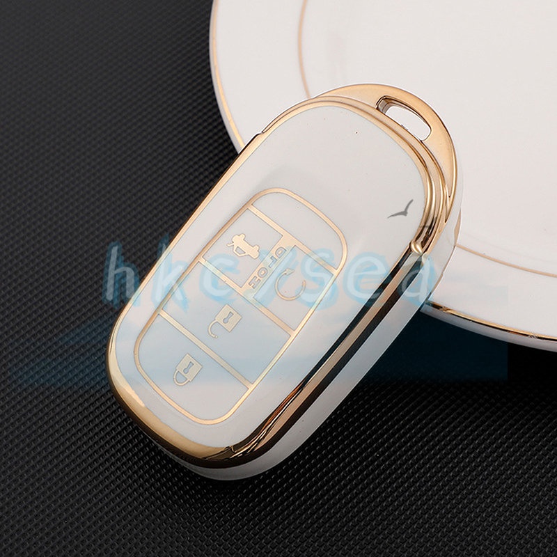Vỏ Bọc Chìa Khóa Xe Hơi Bằng TPU Có 4 Nút Bảo Vệ Cho Honda Civic Accord HR-V CRV 2022 2023
