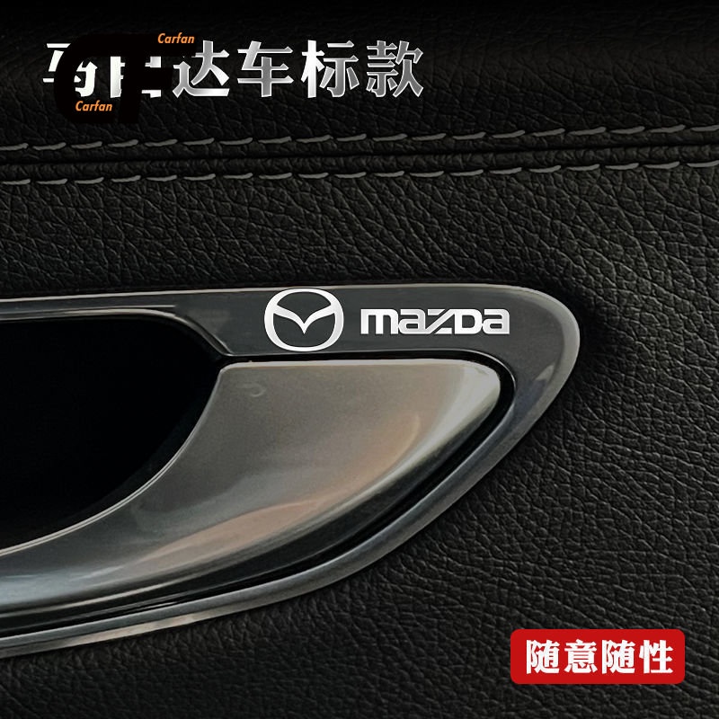 Sticker Kim Loại Dán Trang Trí Xe Hơi Mazda 3 / 6 Anksella CX5 / 8 Chất Lượng Cao