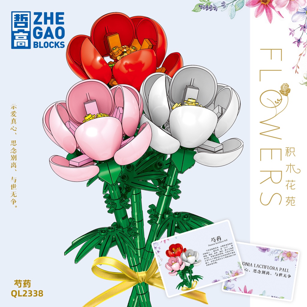Bộ Đồ Chơi Lắp Ráp LEGO Hình Bó Hoa Hồng 2336-2360 Độc Đáo Thú Vị