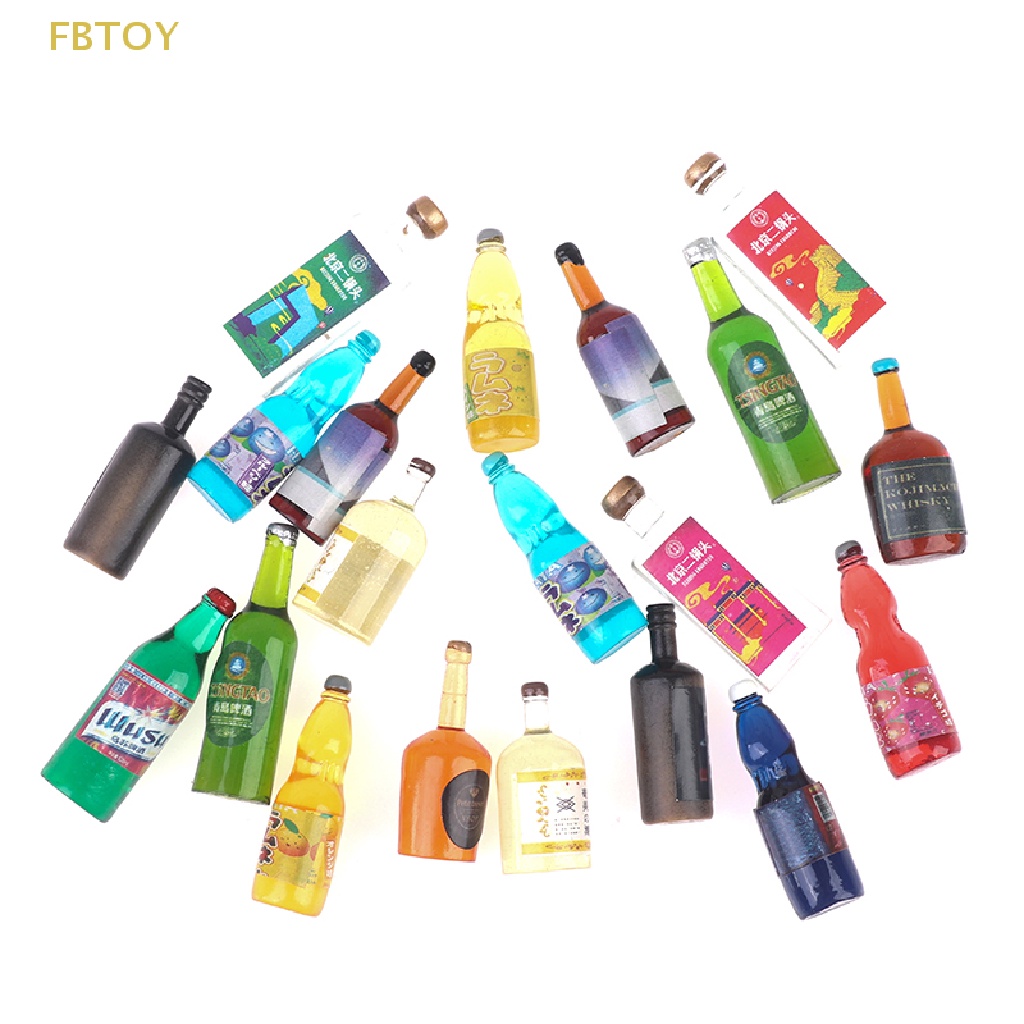 Set 20 Chai Nước Mini Tỉ Lệ 1: 12 1: 6 Cho Nhà Búp Bê