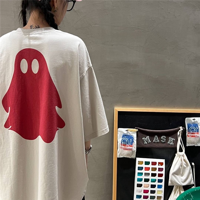 NRVP Áo Thun 100% Cotton Ngắn Tay Form Rộng Phong Cách Hàn Quốc Dành Cho Nữ