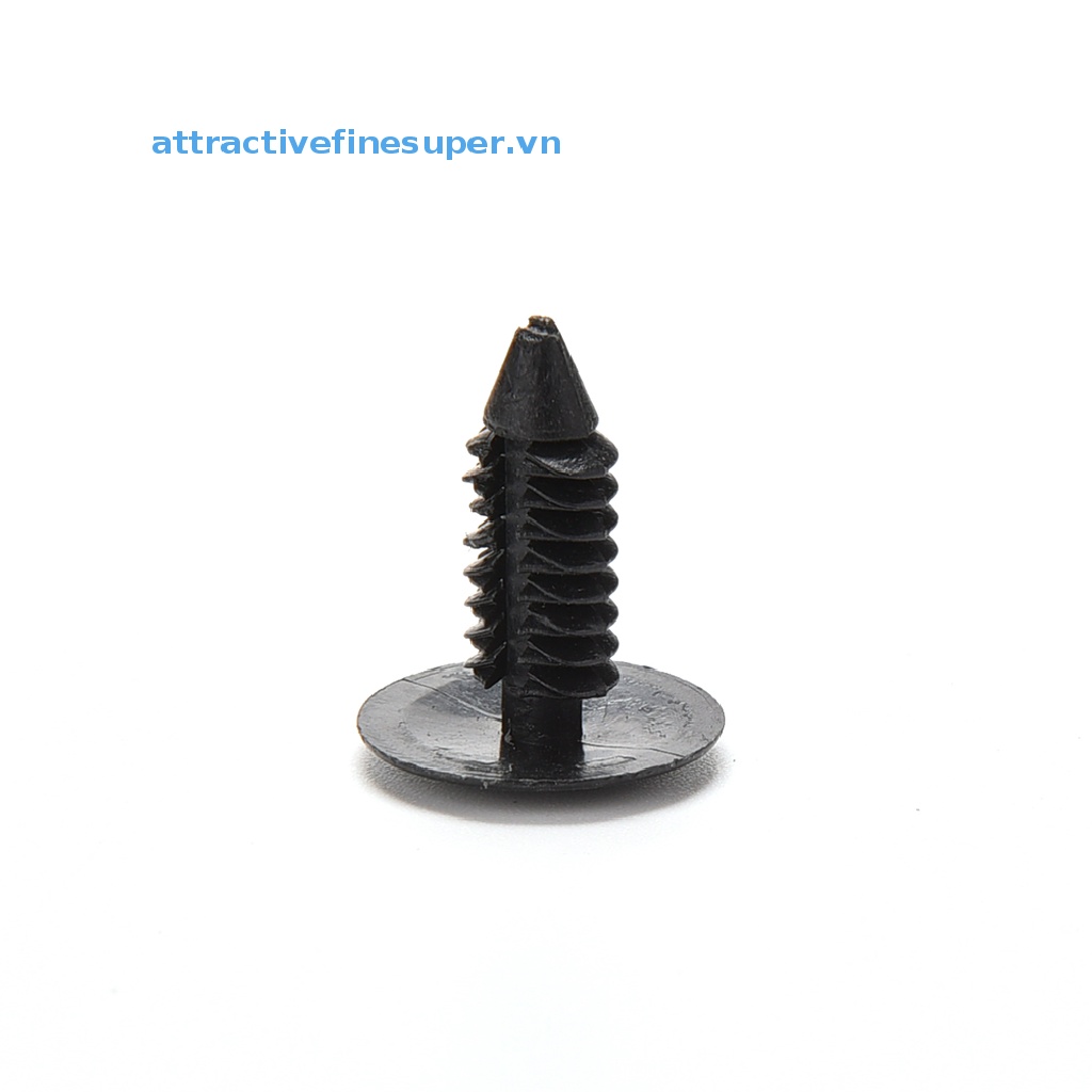 100 Đinh Tán Nhựa Màu Đen 8.5mm Cho Xe Hơi
